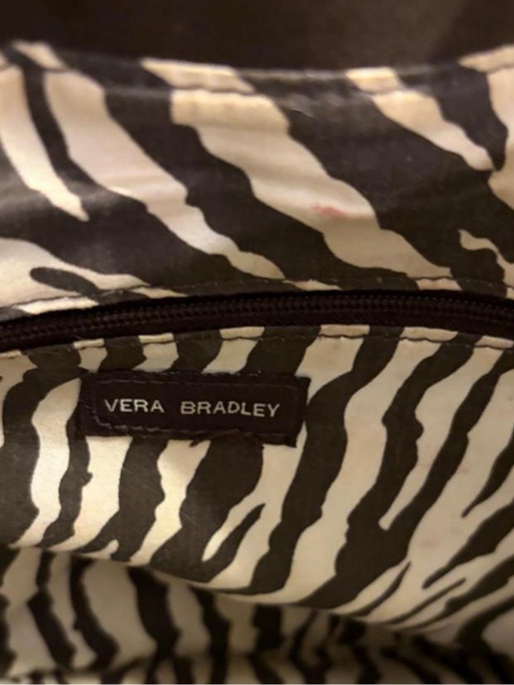 Vera Bradley Espresso Brown quilted shoulder bag with diamond stitching - Picture 8 of 8